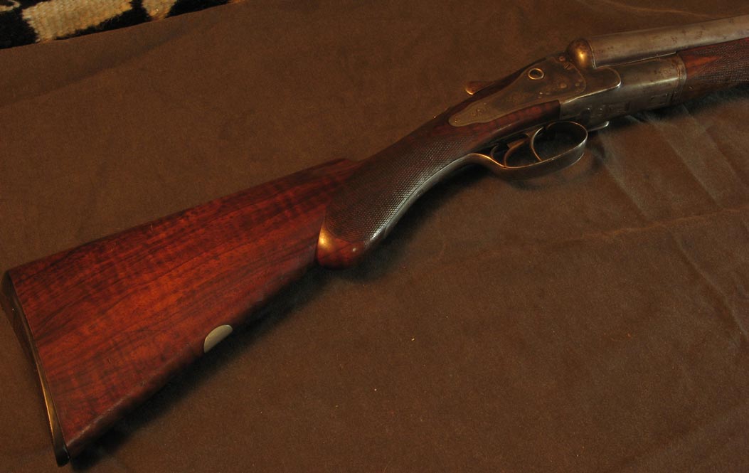 W&C Scott Damascus SLNE 12 ga Duck Gun Cased-img-1