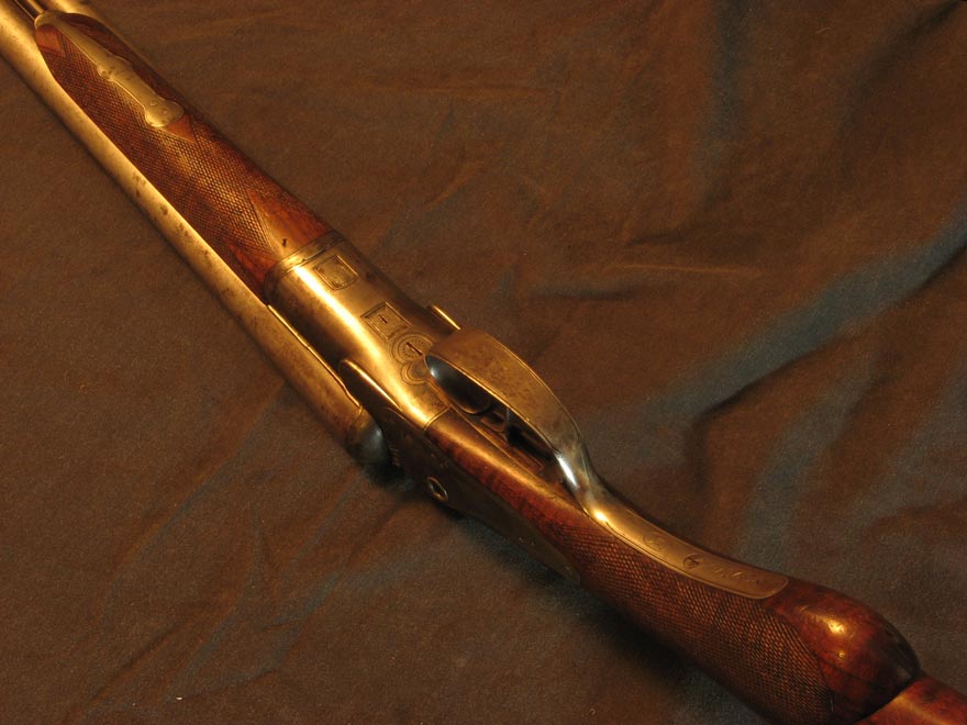 W&C Scott Damascus SLNE 12 ga Duck Gun Cased-img-4